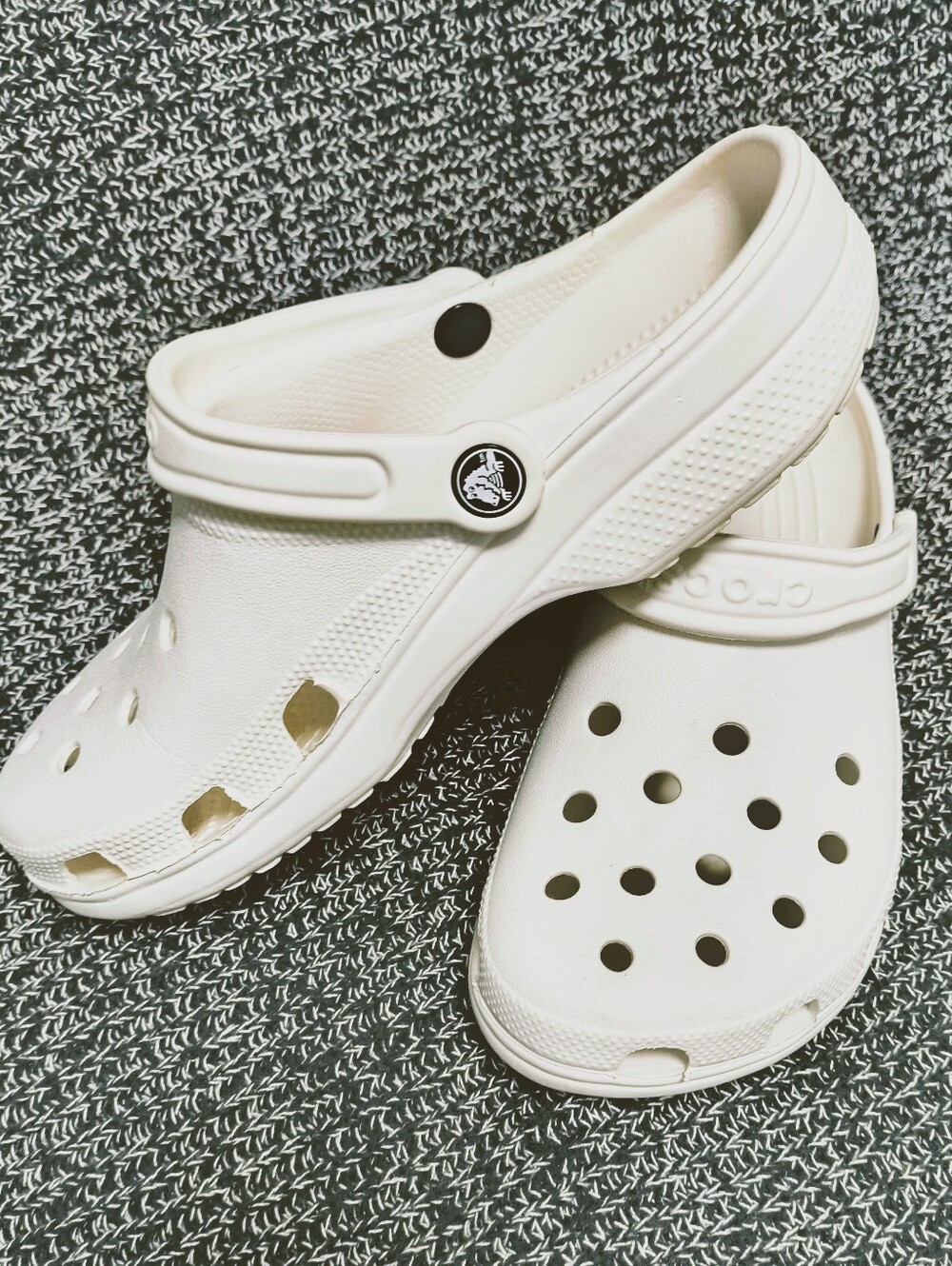 CROCS Women's White Clog Mules